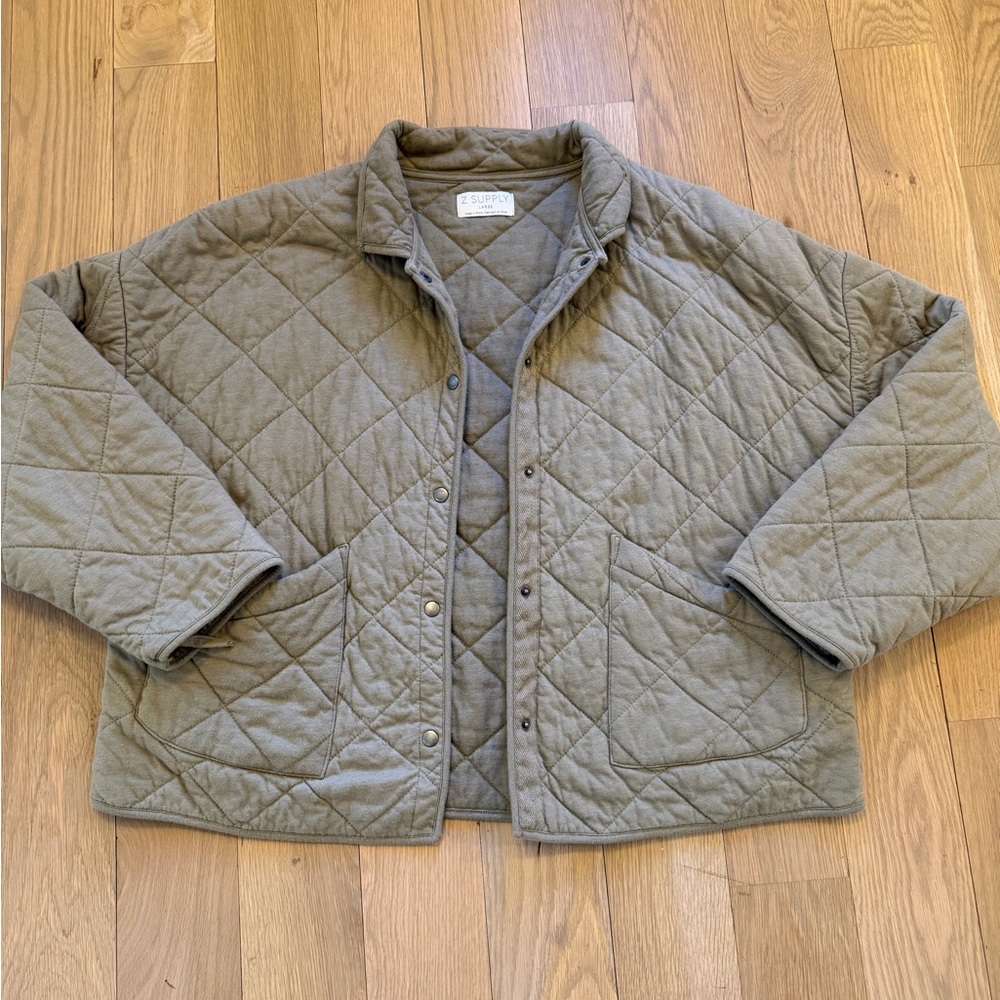 Z Supply Olive Bomber Jacket
